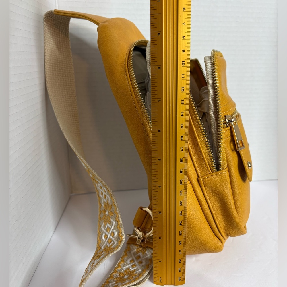 Mini Backpack Bag Yellow NWOT - Picture 5 of 11